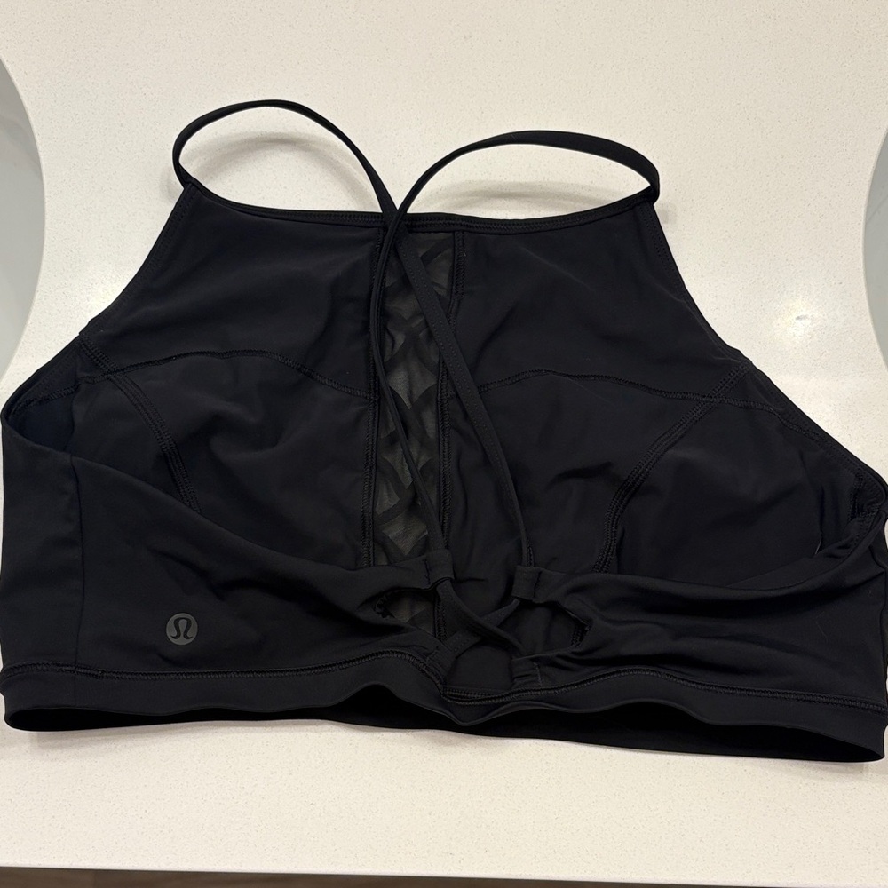 lululemon athletica Black Cross-Back Sports Bra